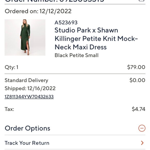 Never worn, Studio Park black maxi dress with large slit , side rouching size SP - Picture 2 of 4